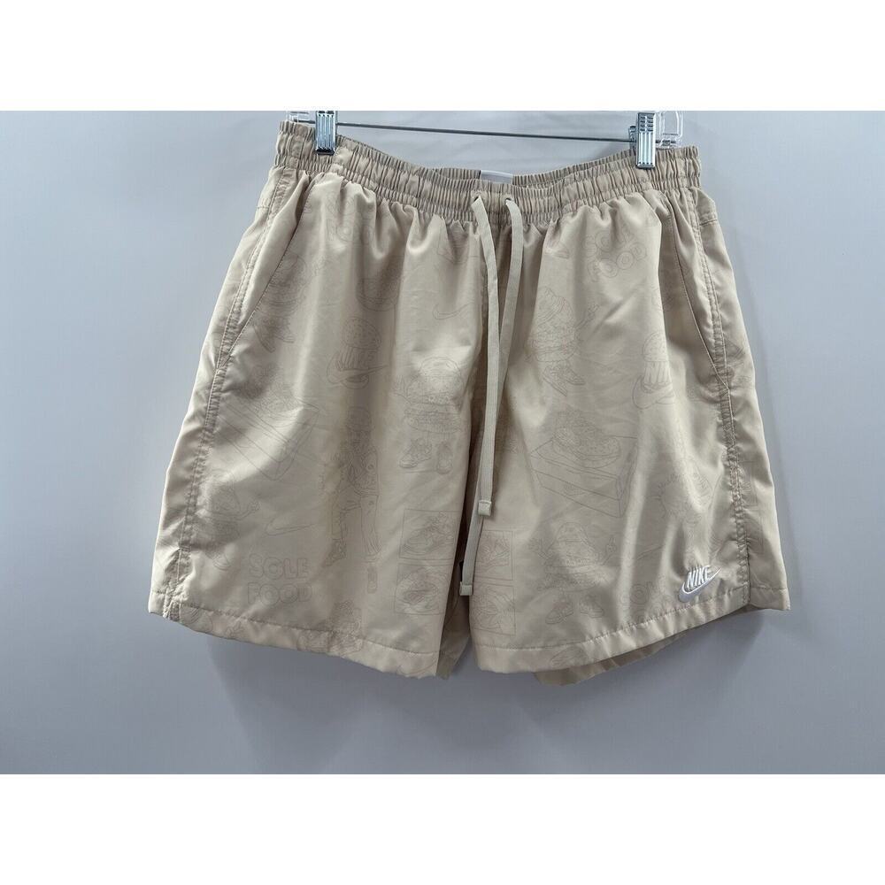 Nike Men’s Drawstring Elastic Waist Swim Trunks Mesh Lining “Soul Food” Beige XL